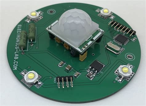 PIR Motion Sensor LED Ceiling Light - Arduino Compatible - Electronics-Lab.com