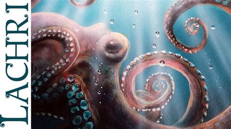 Speed Painting octopus in acrylic - Time Lapse Demo by Lachri | Octopus painting, Octopus ...