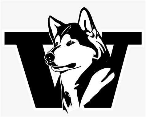 Washington Huskies Logo Black And White - University Of Washington ...