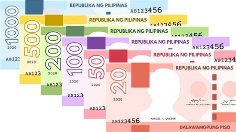 Printable Philippine Peso Play Money 2020 - Joy in Crafting