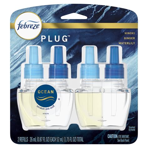 Febreze Odor-Eliminating Plug Air Freshener Refills, Ocean, 2 Ct - Walmart.com - Walmart.com