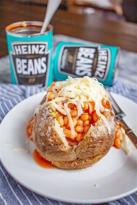 Jacket Potatoes with Beans | This classic British meal is an easy to prepare dinner. | British ...