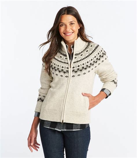 Women's L.L.Bean Classic Ragg Wool Sweater, Fair Isle Cardigan | Sweaters at L.L.Bean