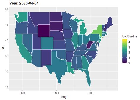 Making Animated Map of US States Showing Covid Cases and Deaths – Advanced Analytics, Machine ...