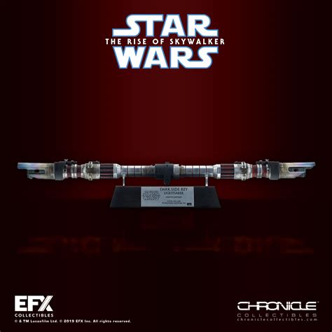 Star Wars: The Rise Of Skywalker Dark Side Rey Lightsaber Replica EFX ...