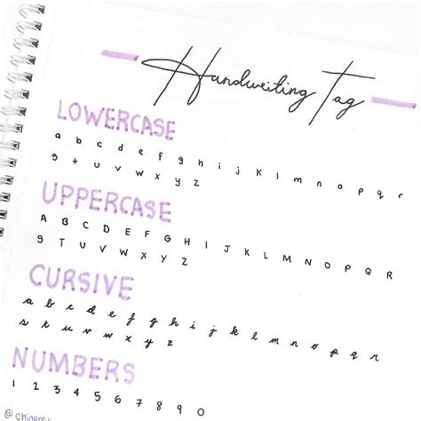 Aesthetic Handwriting Tag | Handwriting examples, Handwriting template, Cute handwriting fonts