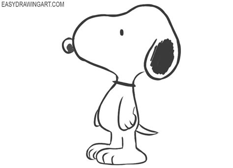 How to Draw Snoopy - Easy Drawing Art