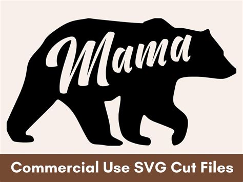 Mama Bear SVG, Mama Bear Cut File, Mama Bear Clipart, Mom Life SVG ...