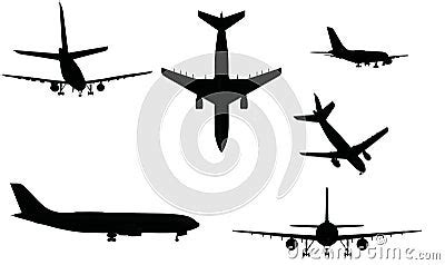 Airplane Silhouettes Stock Photo - Image: 3282330