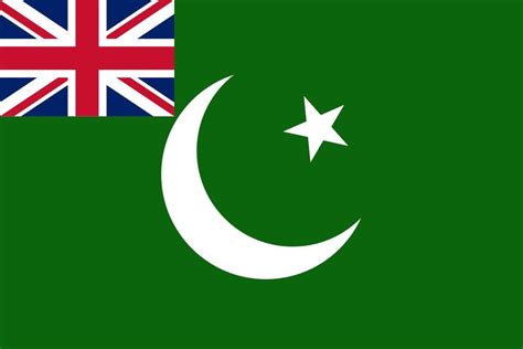 Proposed flag of Pakistan in 1947 by Louis Mountbatten, the last ...