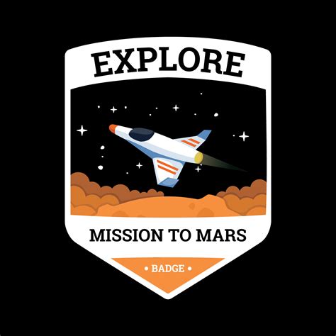 Mission To Mars Patch 206284 Vector Art at Vecteezy