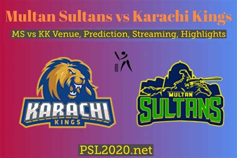 Multan Sultans vs Karachi Kings Highlights Free Live Streaming PSL 2020