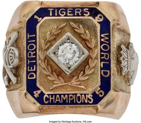 1945 Detroit Tigers World Series Championship Ring.... Baseball | Lot ...