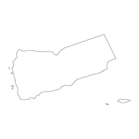 Highly detailed Yemen map with borders isolated on background 25755531 ...