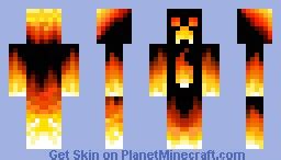 Fire Demon Minecraft Skin