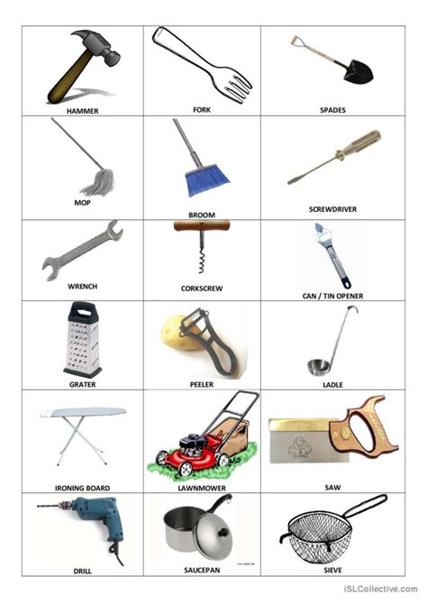 household objects and inventions war…: English ESL worksheets pdf & doc