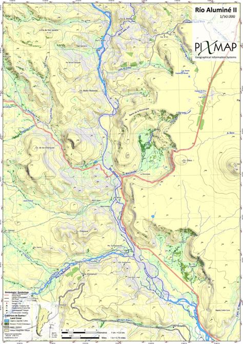 Río Alumine II 1/50.000 Map by Pixmap Cartografia Digital | Avenza Maps