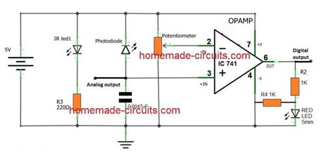 How to Connect an IR Photodiode Sensor in a Circuit - Homemade Circuit ...