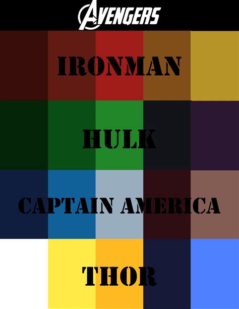 Avengers+color+scheme+by+briandnz.deviantart.com+on+@deviantART All ...