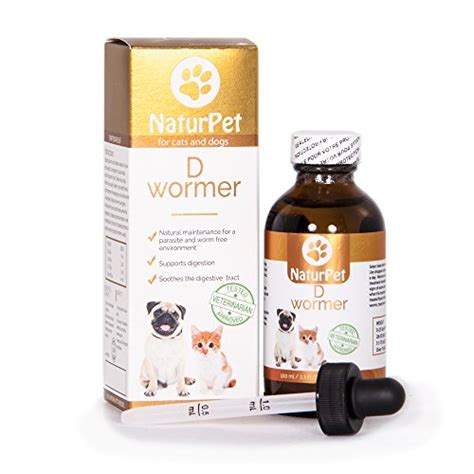 Naturpet Inc. Naturpet D Wormer | 100% Natural, Safe, Effective Dewormer For Dogs And Cats | 3.3 ...