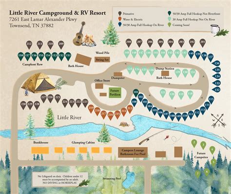 Campground Map Template