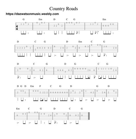 2 Chord Country Guitar Songs - Chord Walls