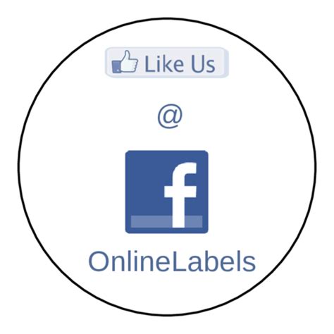 Facebook Thank You - Label Templates - OL5375 - OnlineLabels.com