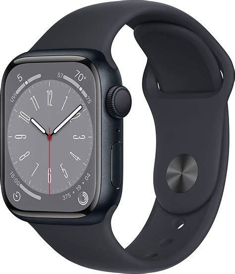 Apple Watch Series 8, GPS 41mm Midnight Aluminum Case with Midnight ...