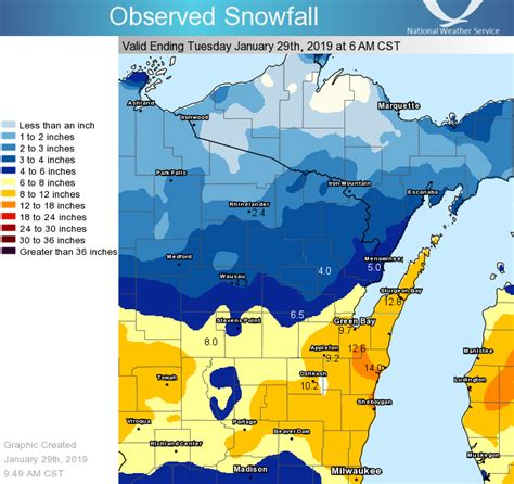 Heavy Snow Hits Central and Eastern Wisconsin