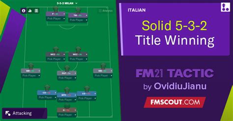 Solid 5-3-2 // Title Winning Tactic | FM Scout