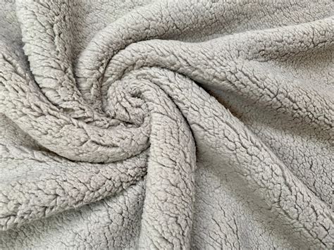 Sherpa Fleece Fabric Super Soft Stretch Material Home Decor Upholstery ...