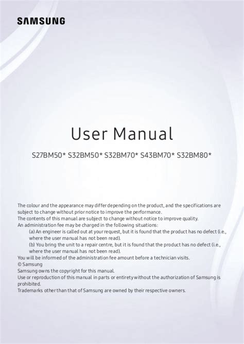 User manual Samsung Smart Monitor M5 (English - 43 pages)