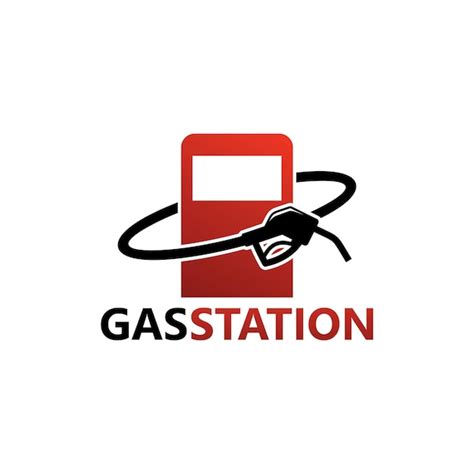 Premium Vector | Gas station logo template design