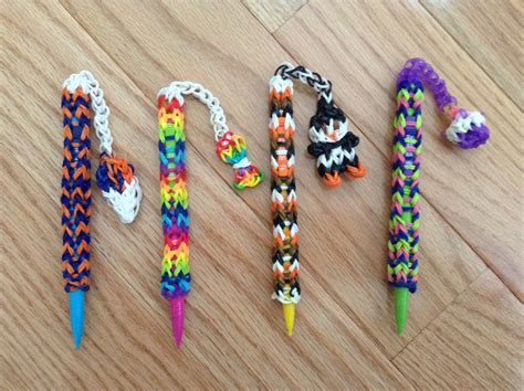 These are the rainbow loom pencil dangles that I made. They are super easy and fun to make. The ...