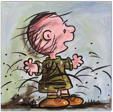 PEANUTS Pig Pen III - 20 x 20 cm - Original Acrylgemälde auf Leinwand/ Keilrahmen ...