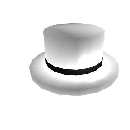 JJ5x5's White Top Hat - ROBLOX | Hats, Roblox, Top hat