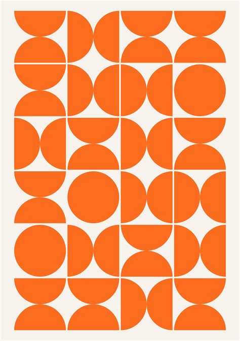 Orange Minimal Fine Art Print Geometric Abstract Wall Art | Etsy | Geometric art prints ...