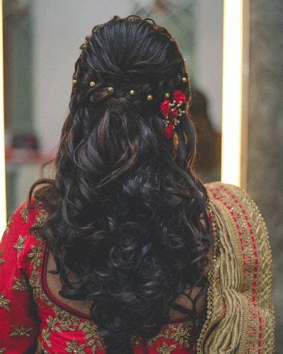 Beautiful Indian Bridal Hairstyles for Long Hair