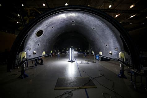 Arched tunnel in rocket assembly hangar · Free Stock Photo