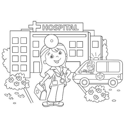 Coloring Pages Doctor Stock Photos, Pictures & Royalty-Free Images - iStock