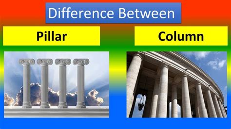 Difference Between pillar and Column - YouTube