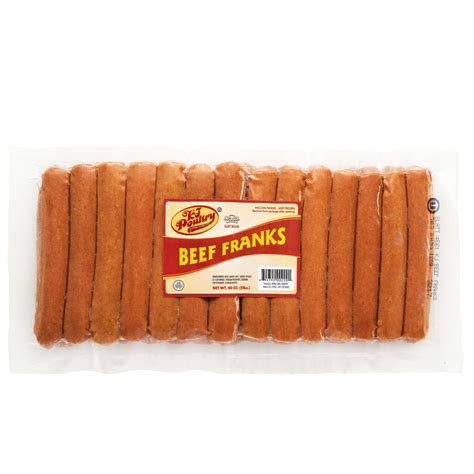 Beef Franks, 5 lb – KJ Poultry