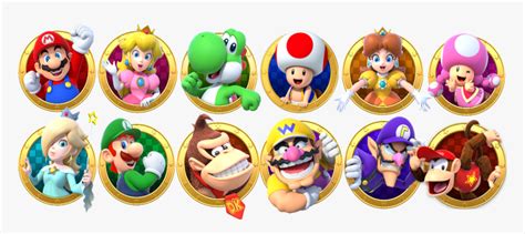 Transparent Mario Star Png - Mario Party Star Rush Characters, Png ...