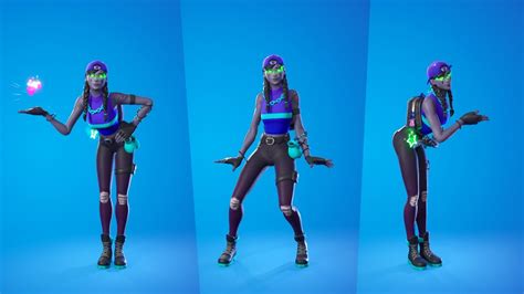 Minty Fresh Aura Skin Showcase with Emotes and Dances Fortnite Minty ...