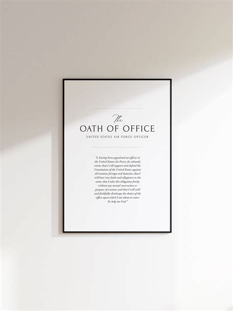 Air Force Officer Oath of Office Digital Print - Etsy