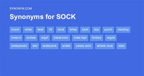 Another word for SOCK > Synonyms & Antonyms