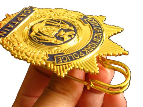 NYPD Captain New York Police Badge Replica Movie Props – Cop Collectibles