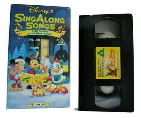 Disney Sing Along Songs, Very Merry Christmas Songs, Animated, Kids, Pal VHS – Golden Class ...