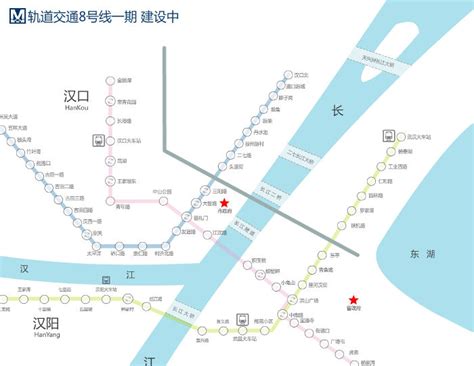 Wuhan metro map, China