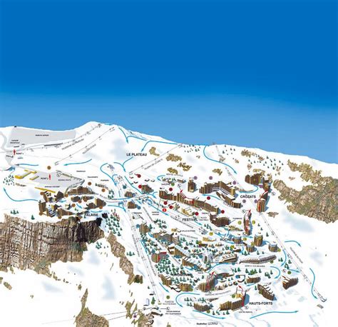 Maps of Avoriaz ski resort in France | SNO